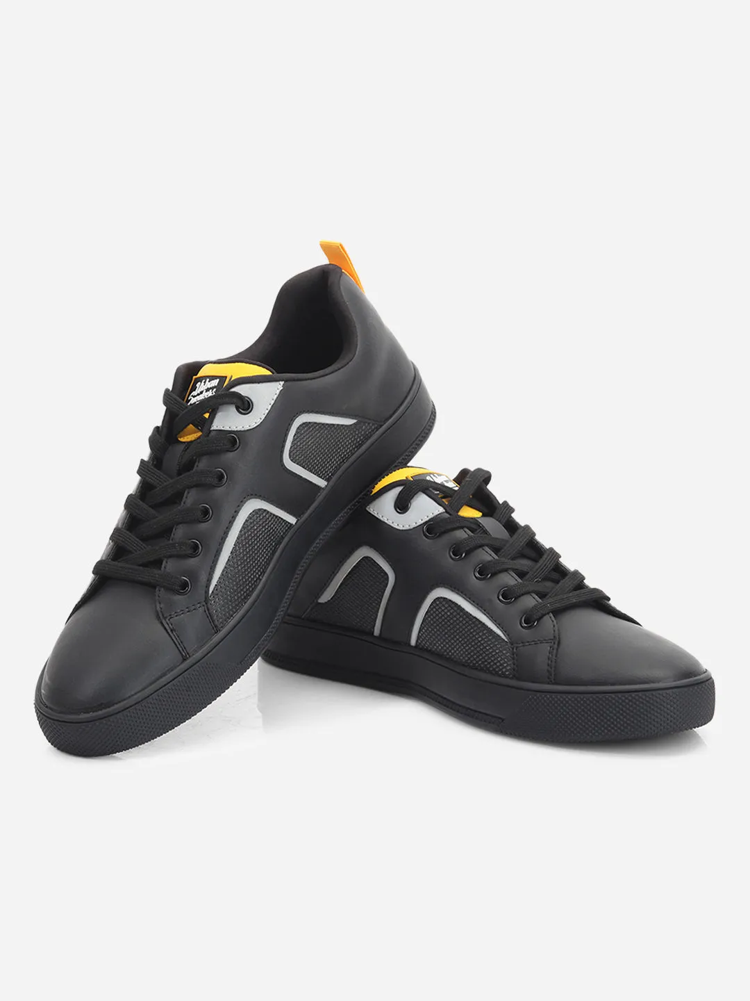 Men's Black Lace Up Smart Casual Sneaker (ID3076)