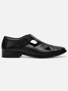 Men's Black Peshawari Formal Slip On Sandal (ID4091)