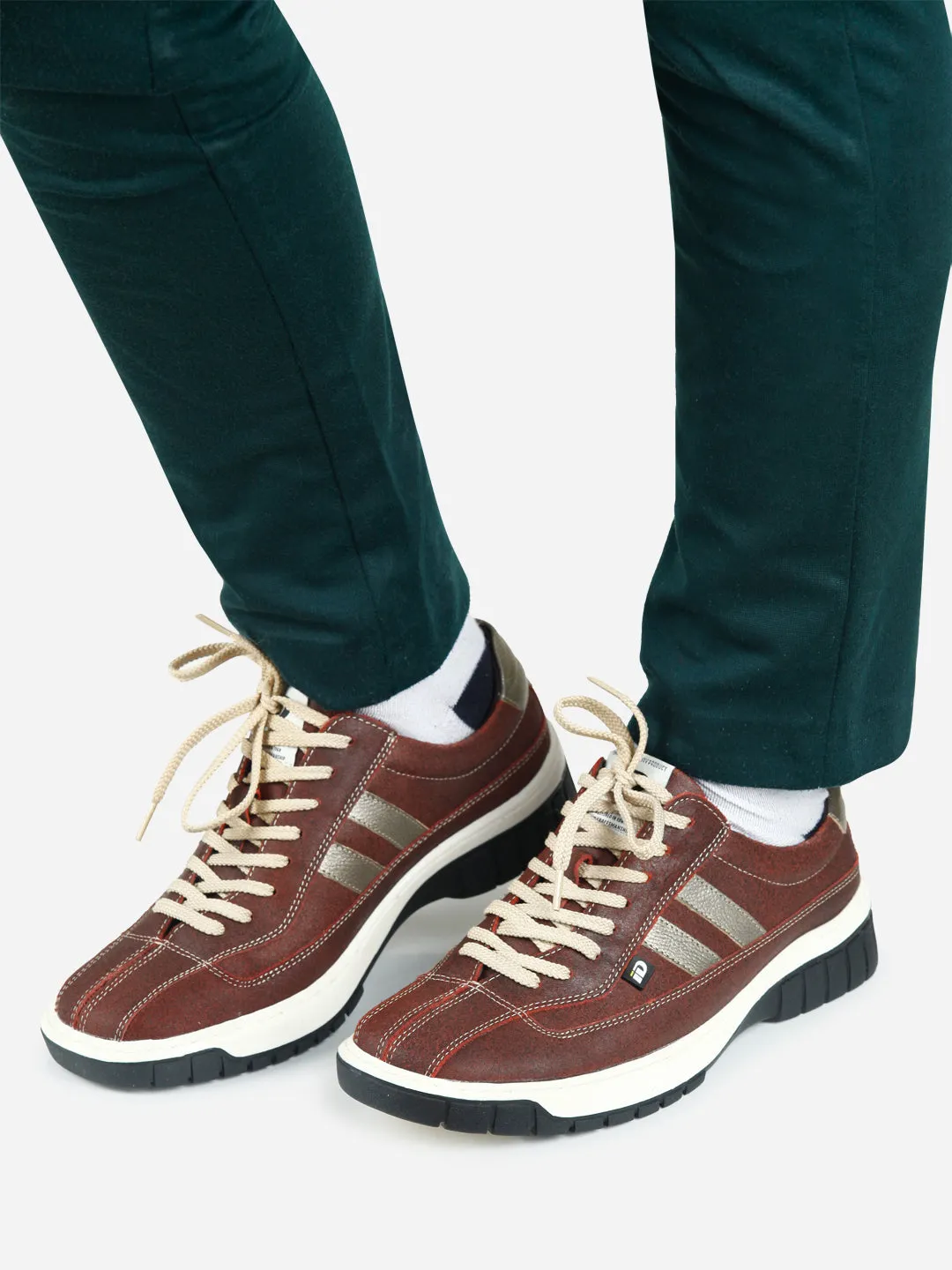 Men's Brick Casual Lace Up Shoes (ID0035)