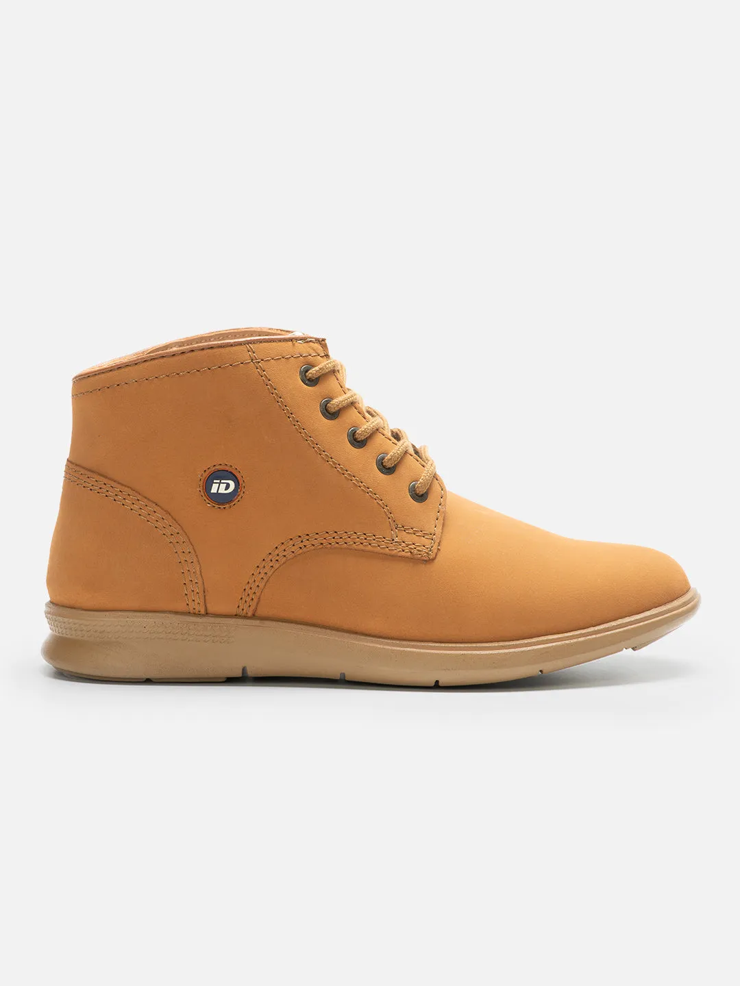 Men's Camel Nubuck Leather Light Weight Boot (ID1053)