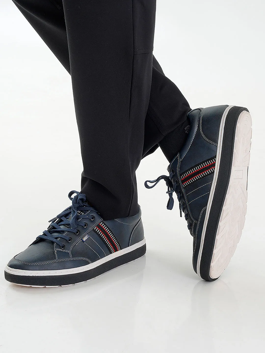 Men's Navy Blue Lace Up Casual (IX1018)