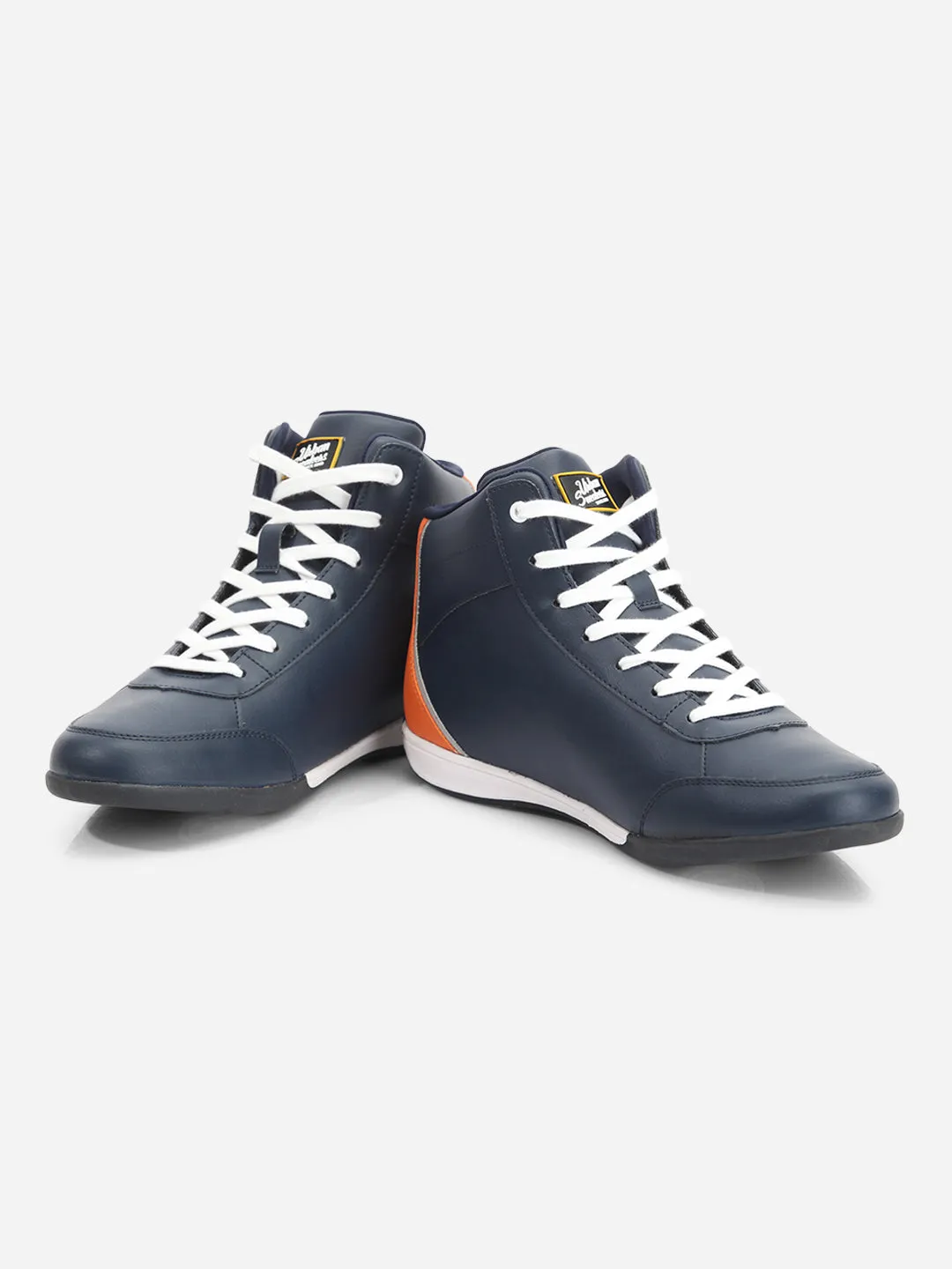 Men's Navy Urban Casual Ankle Height Lace Up Sneaker (ID3079)