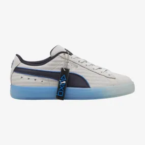 mens puma suede x playstation (glacial gray/navy)