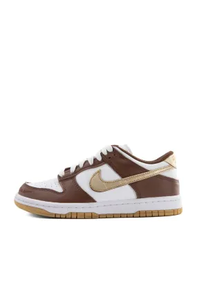 Nike Kids Dunk Low 'White/Metallic Gold'