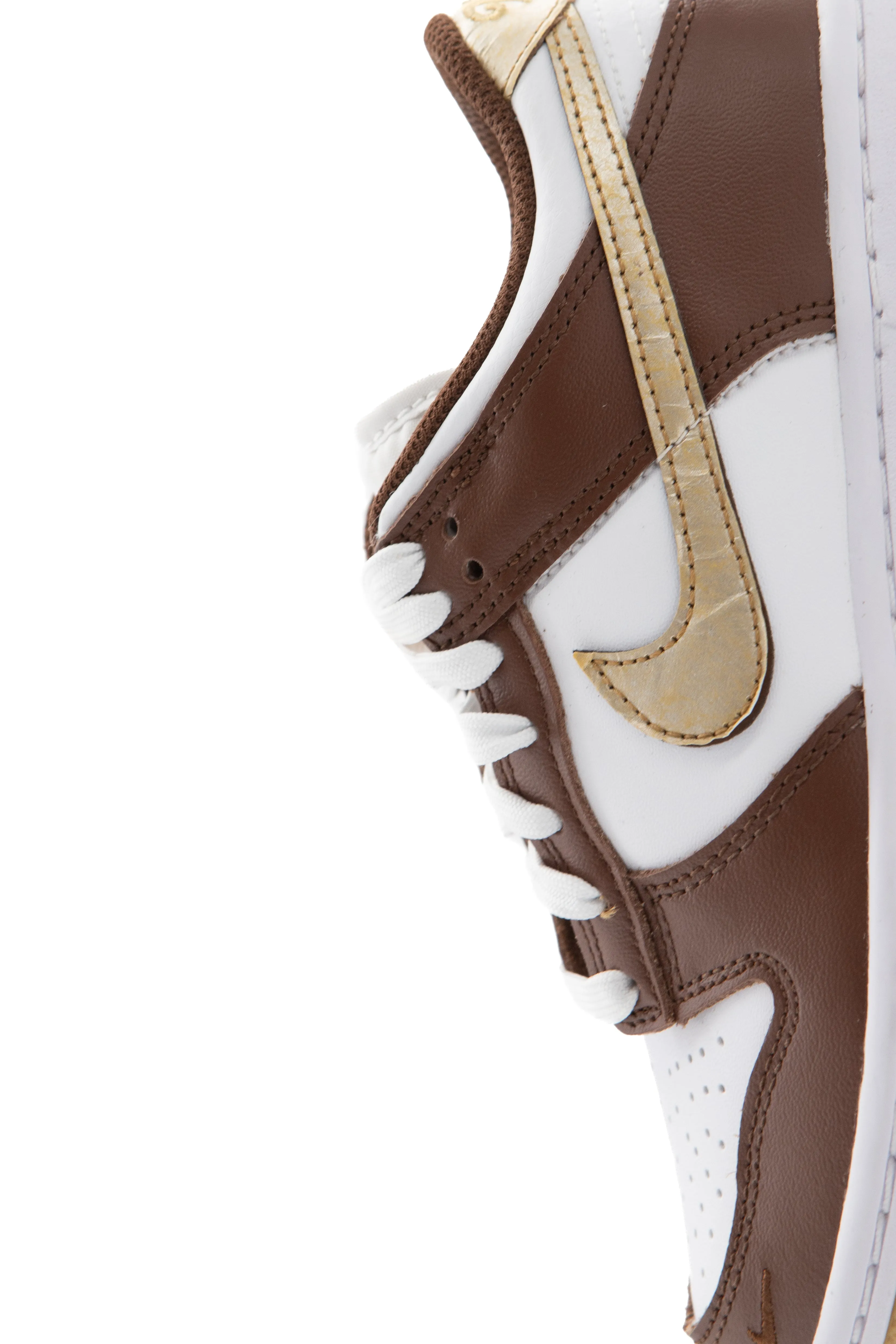 Nike Kids Dunk Low 'White/Metallic Gold'