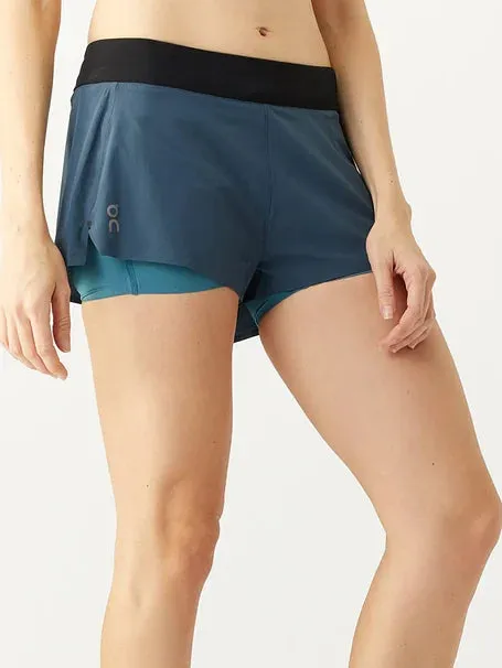 On Running Shorts Women's Navy Storm