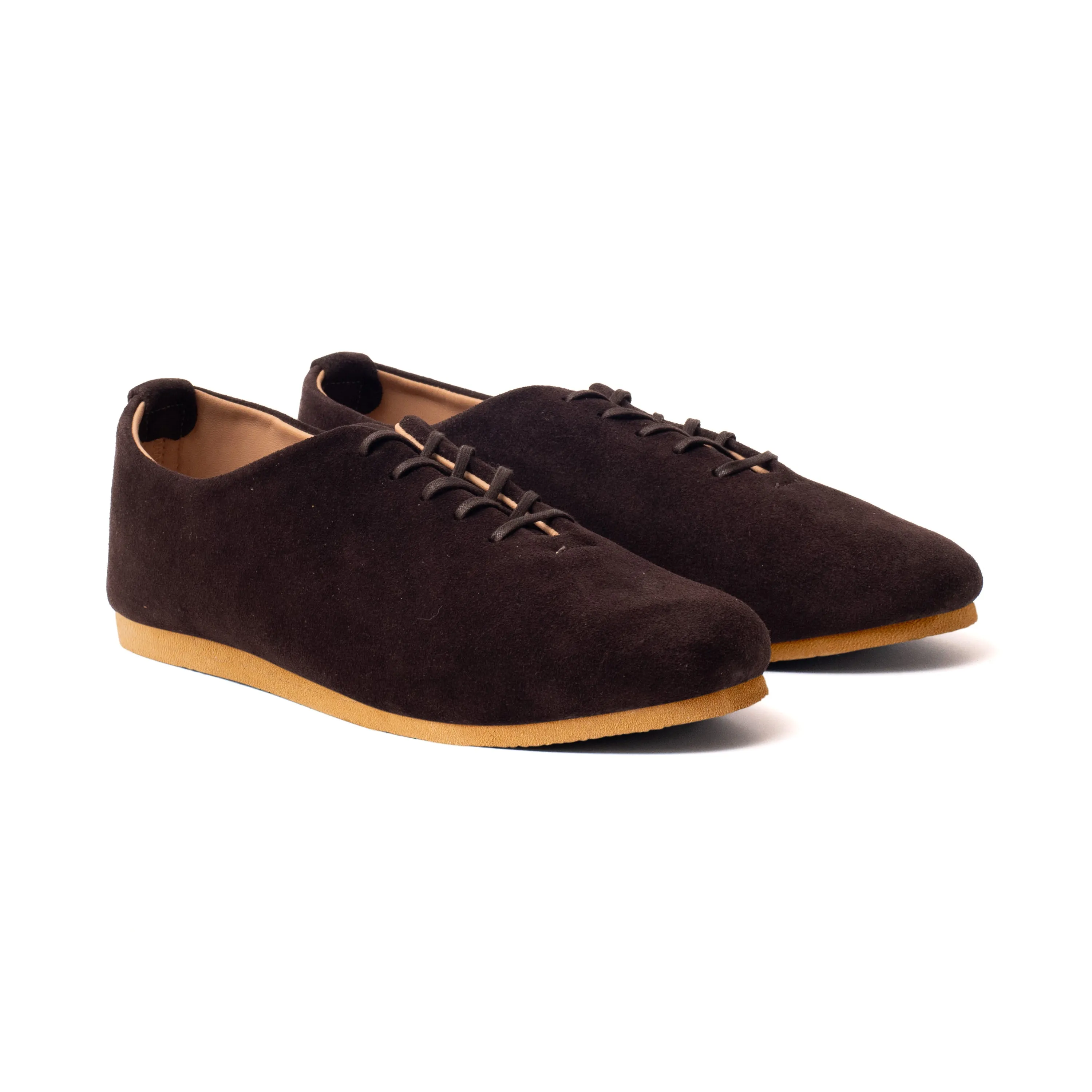 Regent Wholecut Shoe - Brown Janus Calf Suede