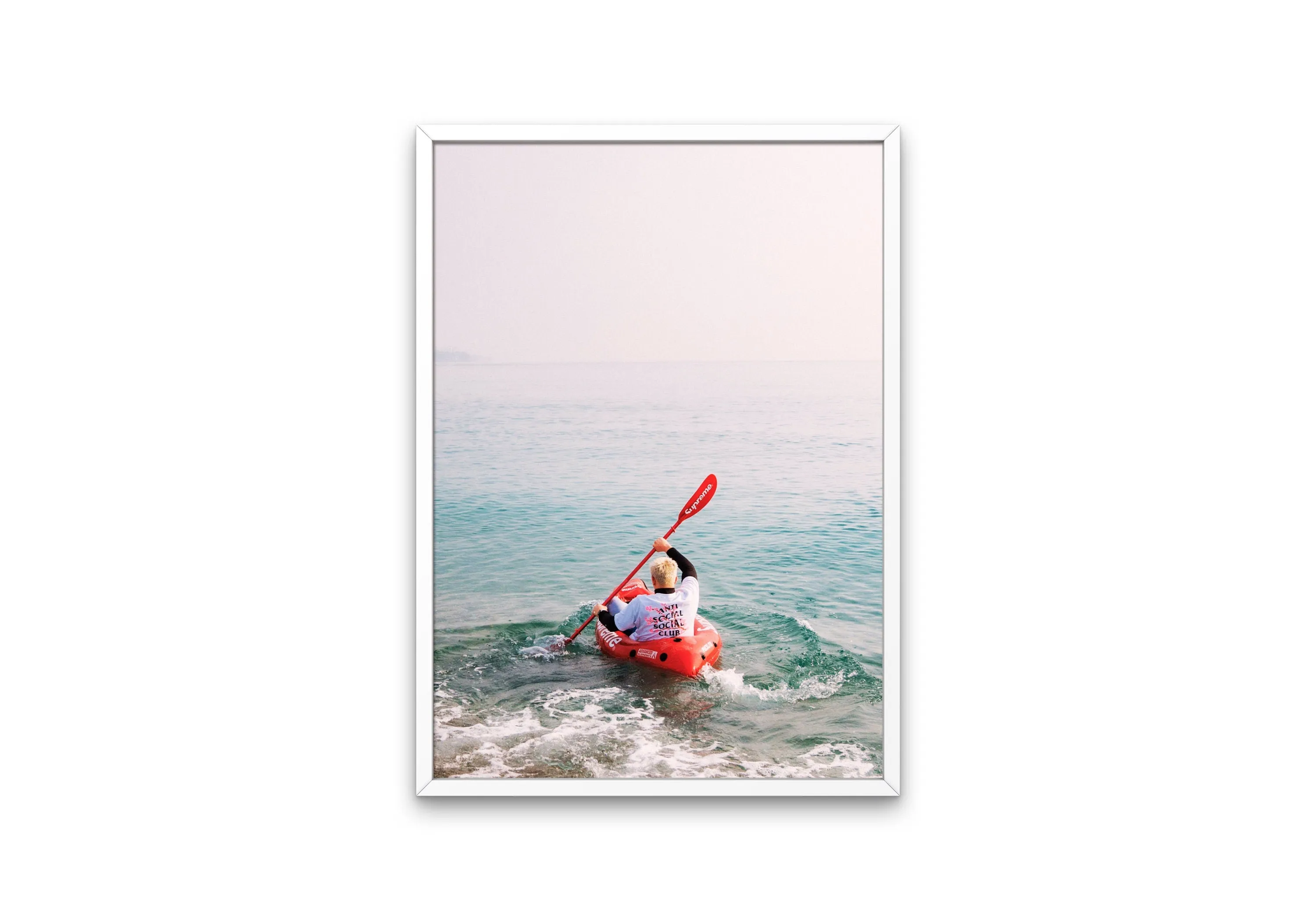 Supreme Kayak Sports Wall Art PRINTABLE ART, Hypebeast Streetwear Art, Modern Wall Art, Pop Culture Art Print, Kayak Wall Art