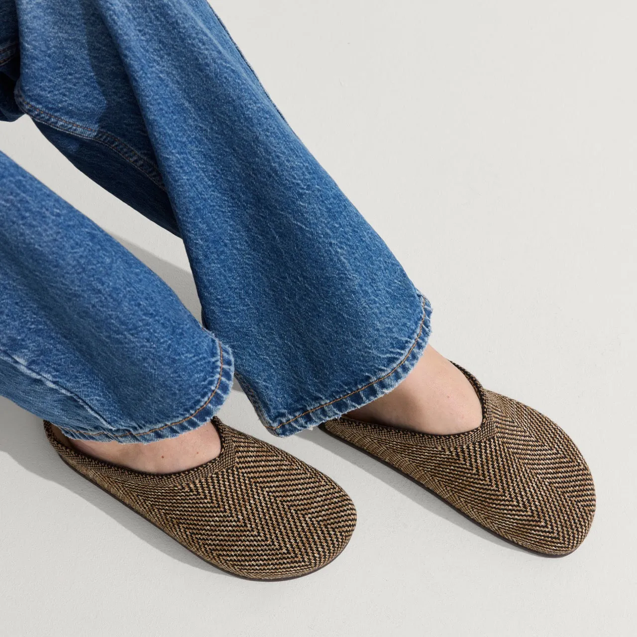 The Casual Clog - Spice Herringbone