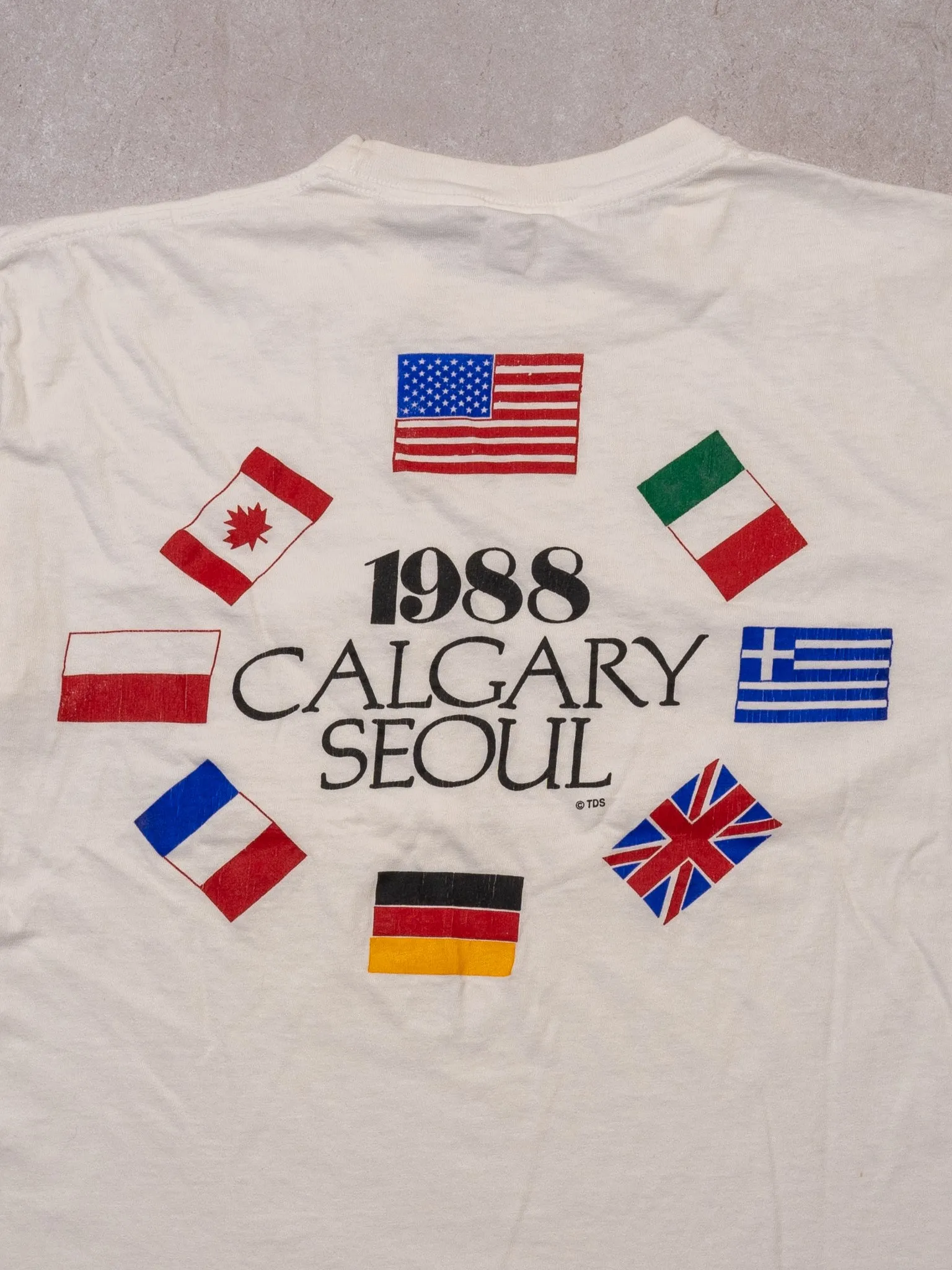 Vintage '88 USA x Calgary x Seoul Tee (M)