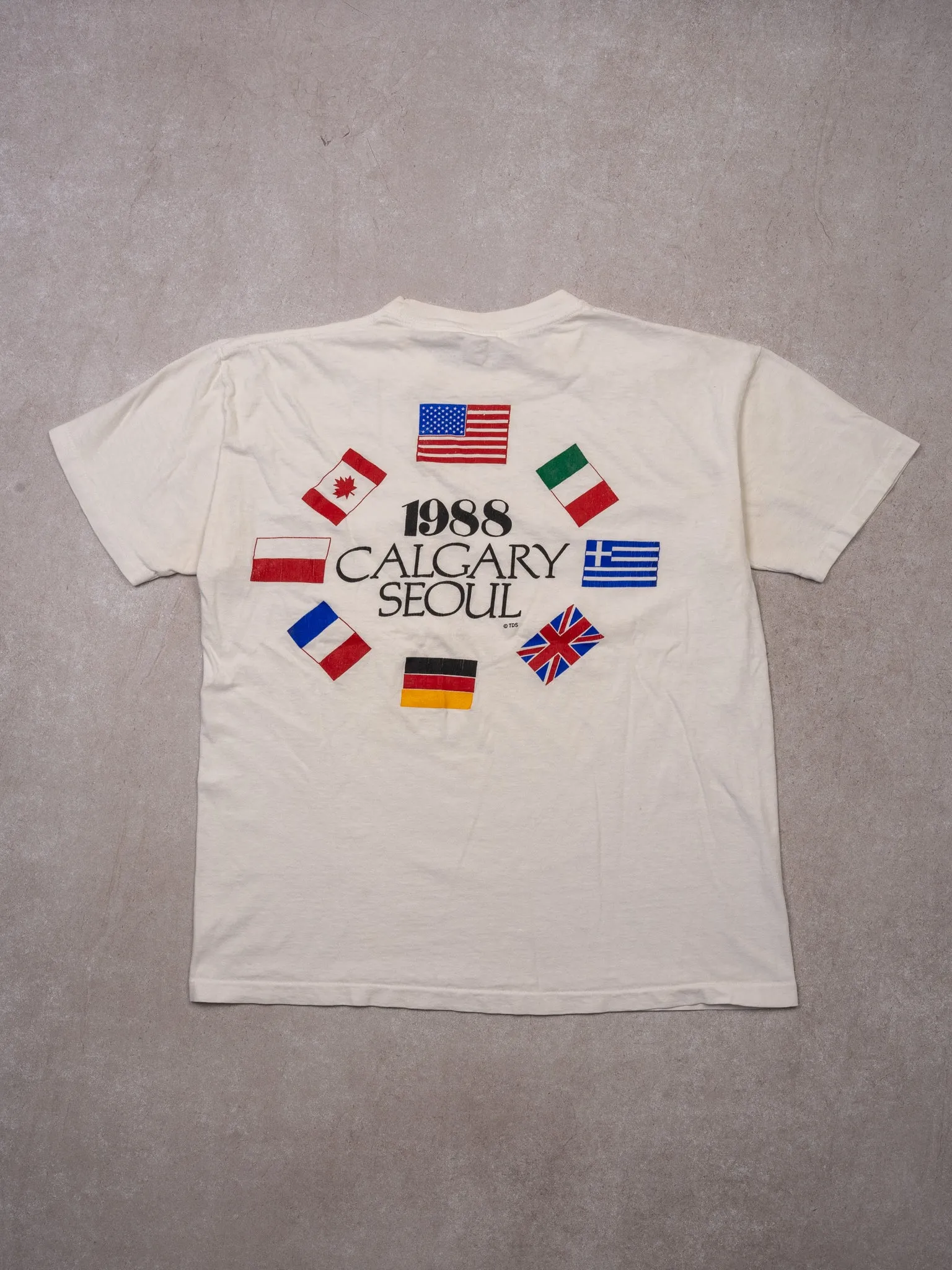 Vintage '88 USA x Calgary x Seoul Tee (M)